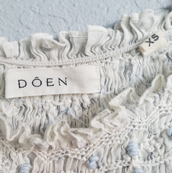 Doen Lovisa Nightgown Blue Floral Sz XS - Picture 3 of 5